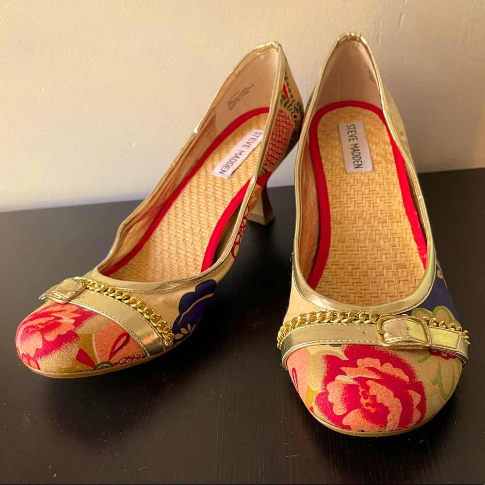 Franco Sarto Floral Heels